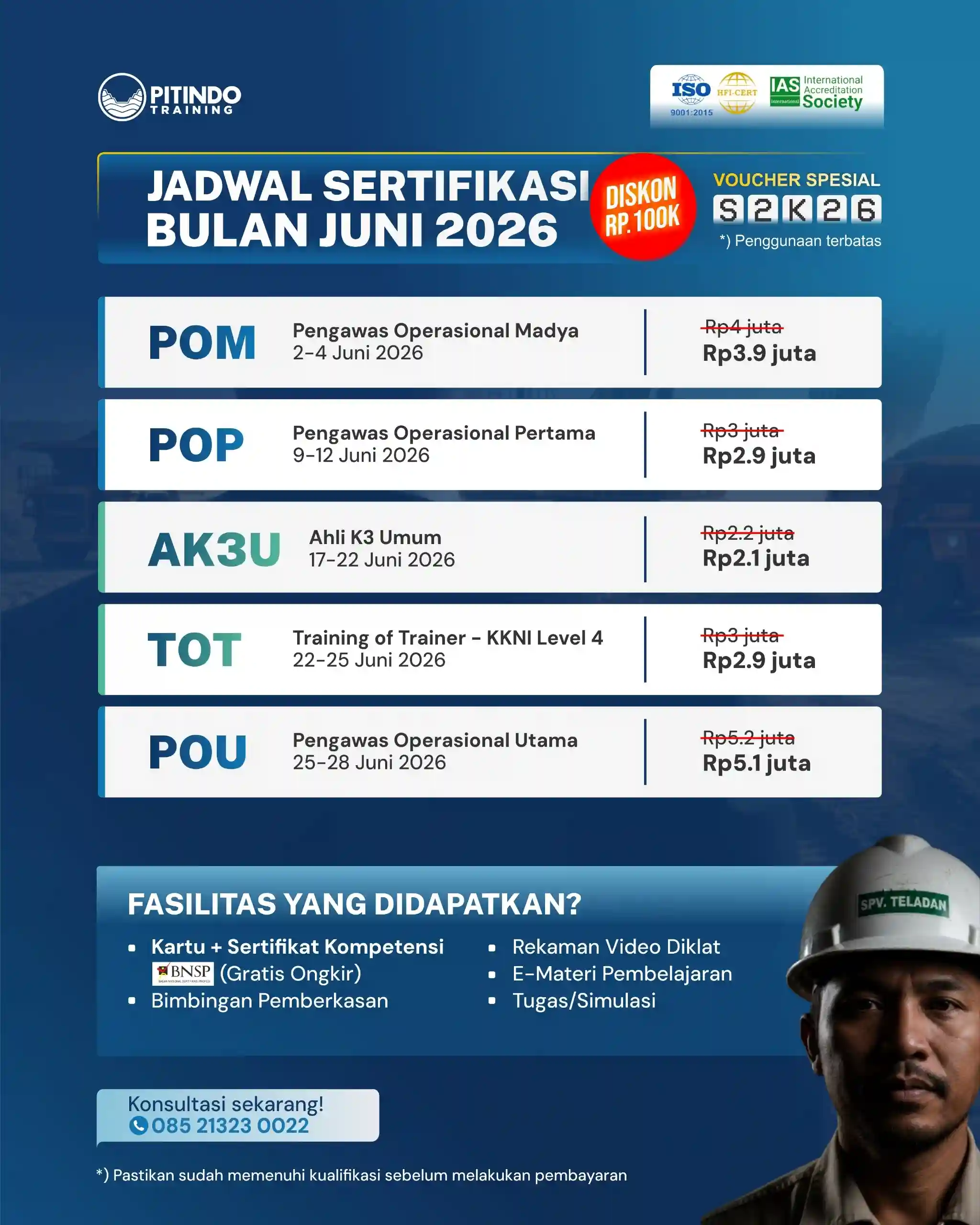 Jadwal Sertifikasi Bulan Juni 2026