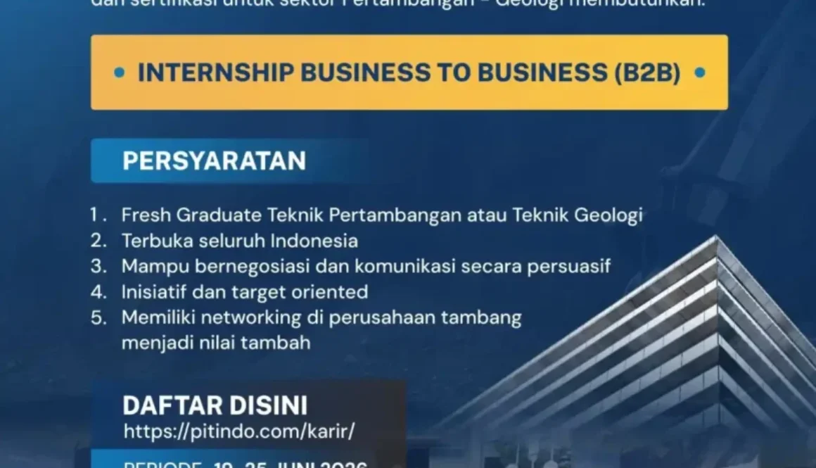 Paid Internship Business to Business (B2B) 19 - 25 Juni 2026