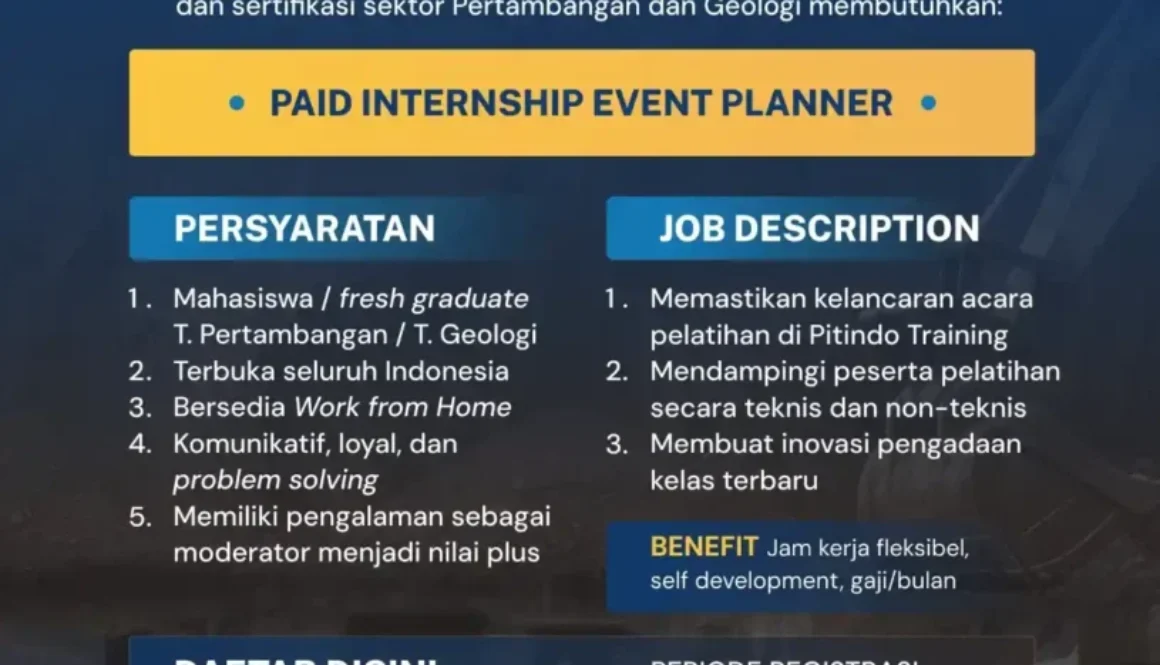 Paid Internship Event Planner 18 - 21 Juni 2026