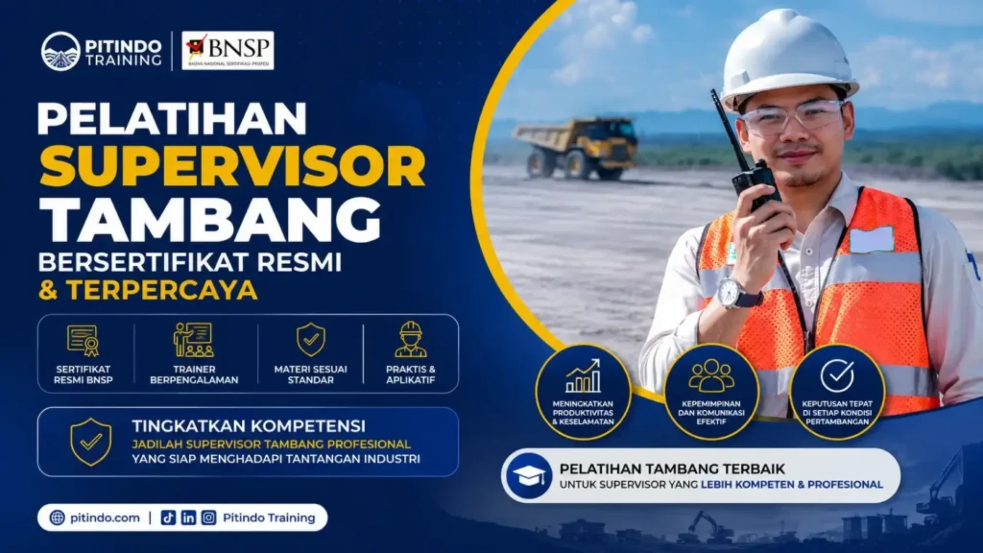Pelatihan Supervisor Tambang Bersertifikat Resmi di Pitindo Training