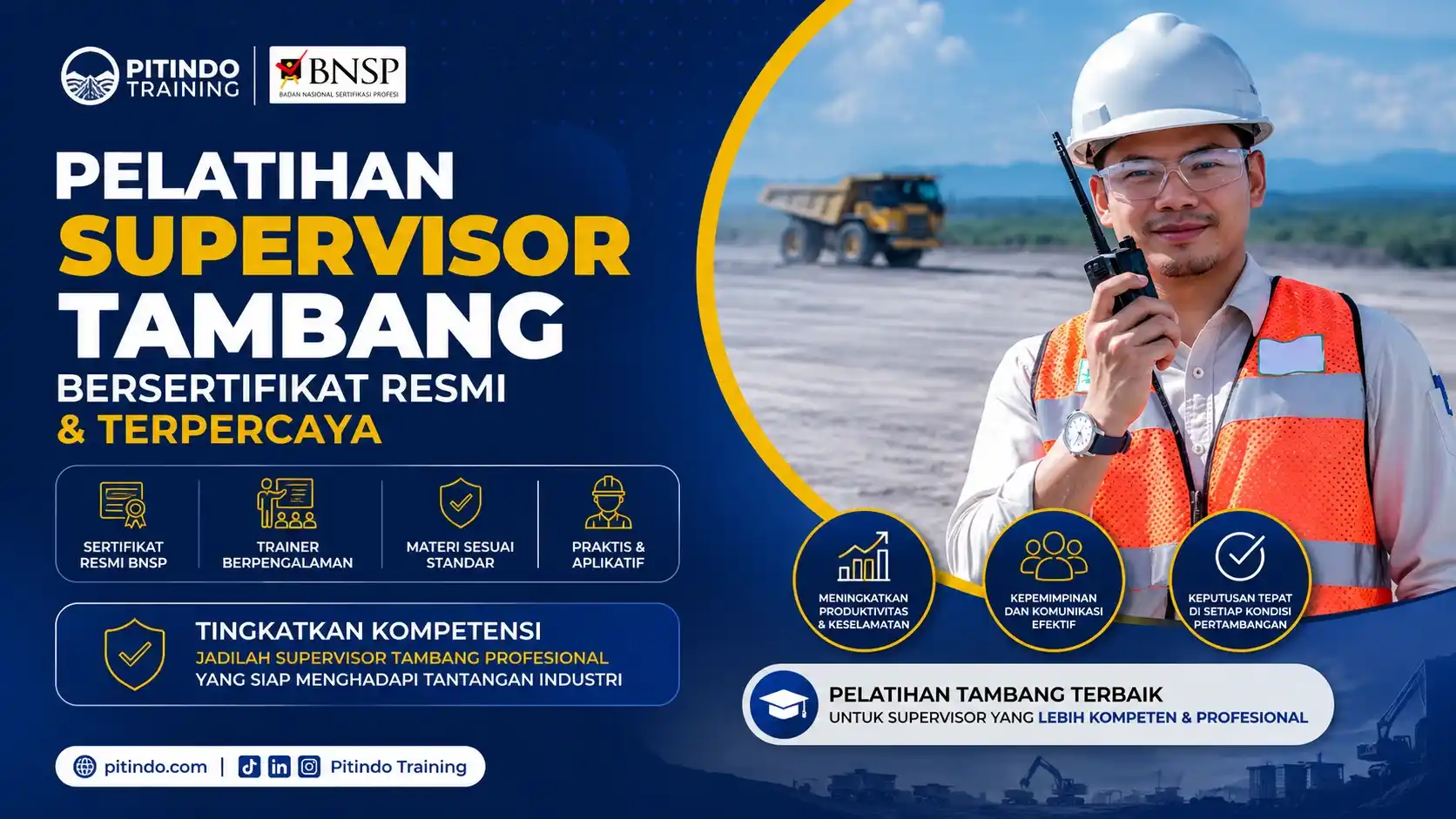 Pelatihan Supervisor Tambang Bersertifikat Resmi di Pitindo Training