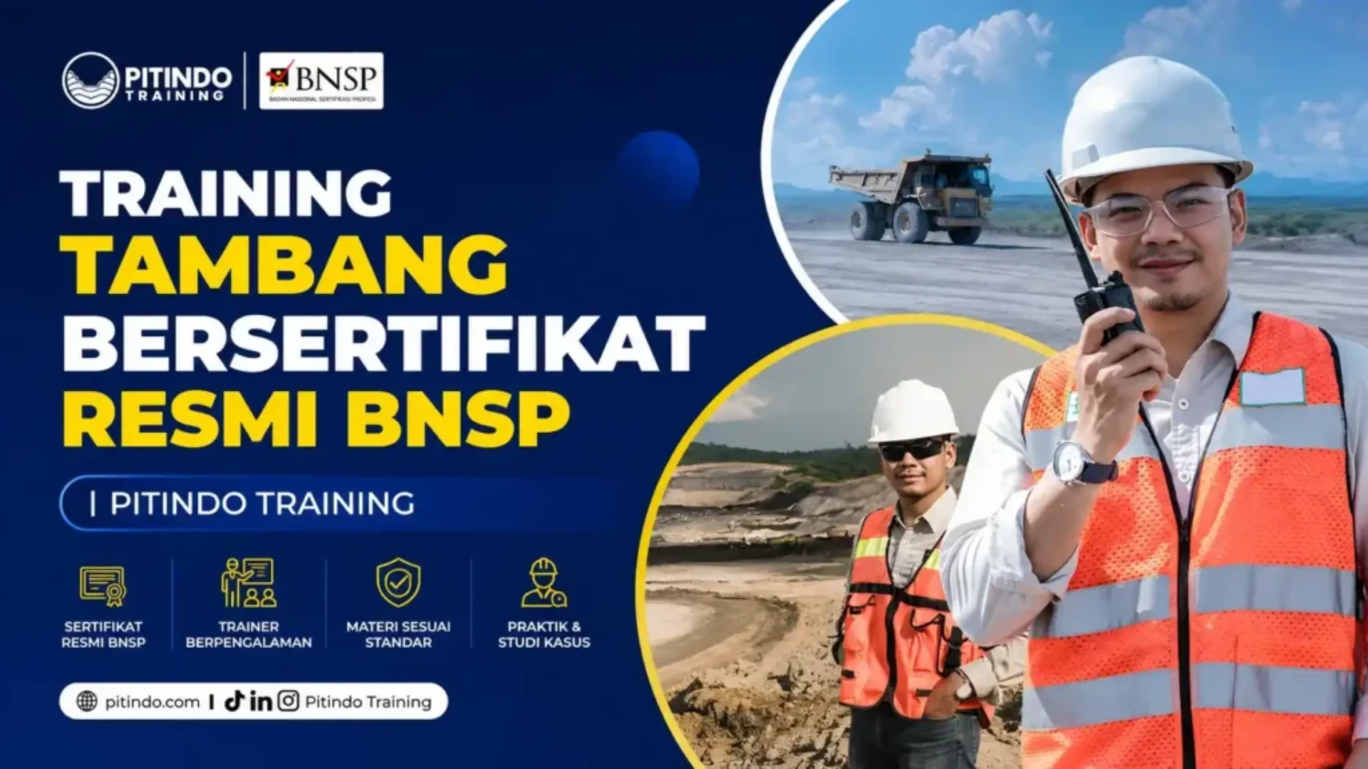 Training Tambang Bersertifikat Resmi BNSP Bersama Pitindo Training