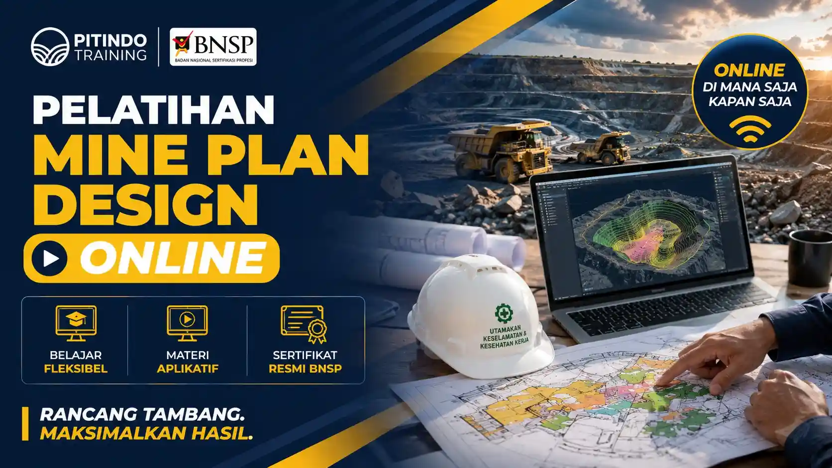 Pelatihan Mine Plan Design Online