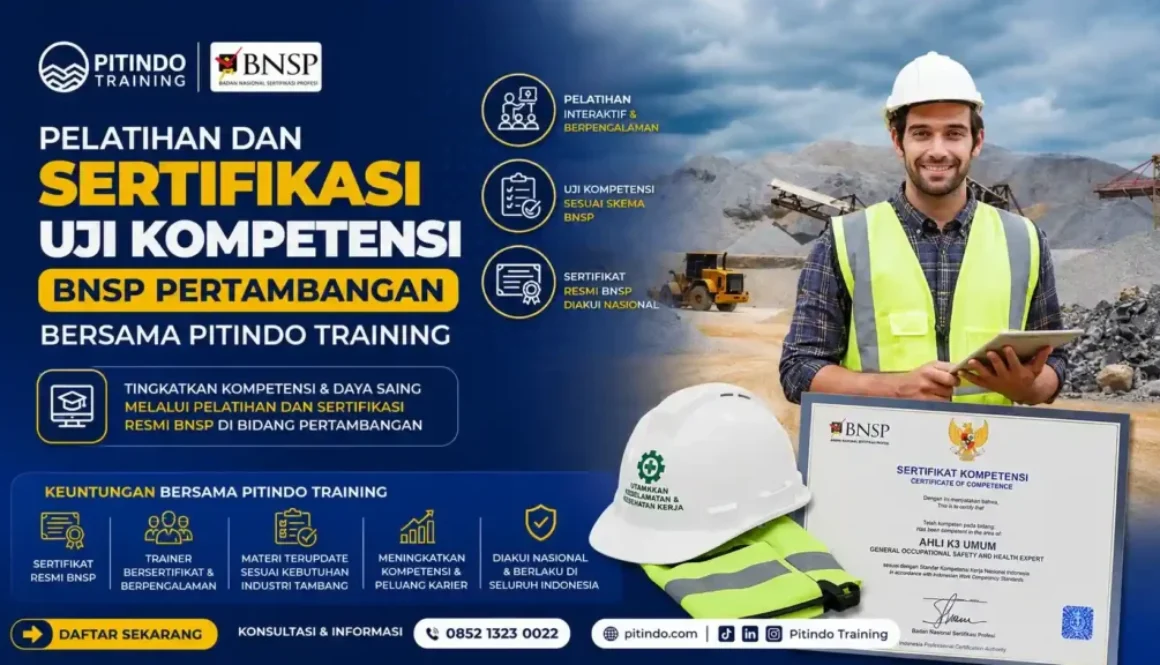 Pelatihan & Sertifikasi Uji Kompetensi BNSP Pertambangan Resmi