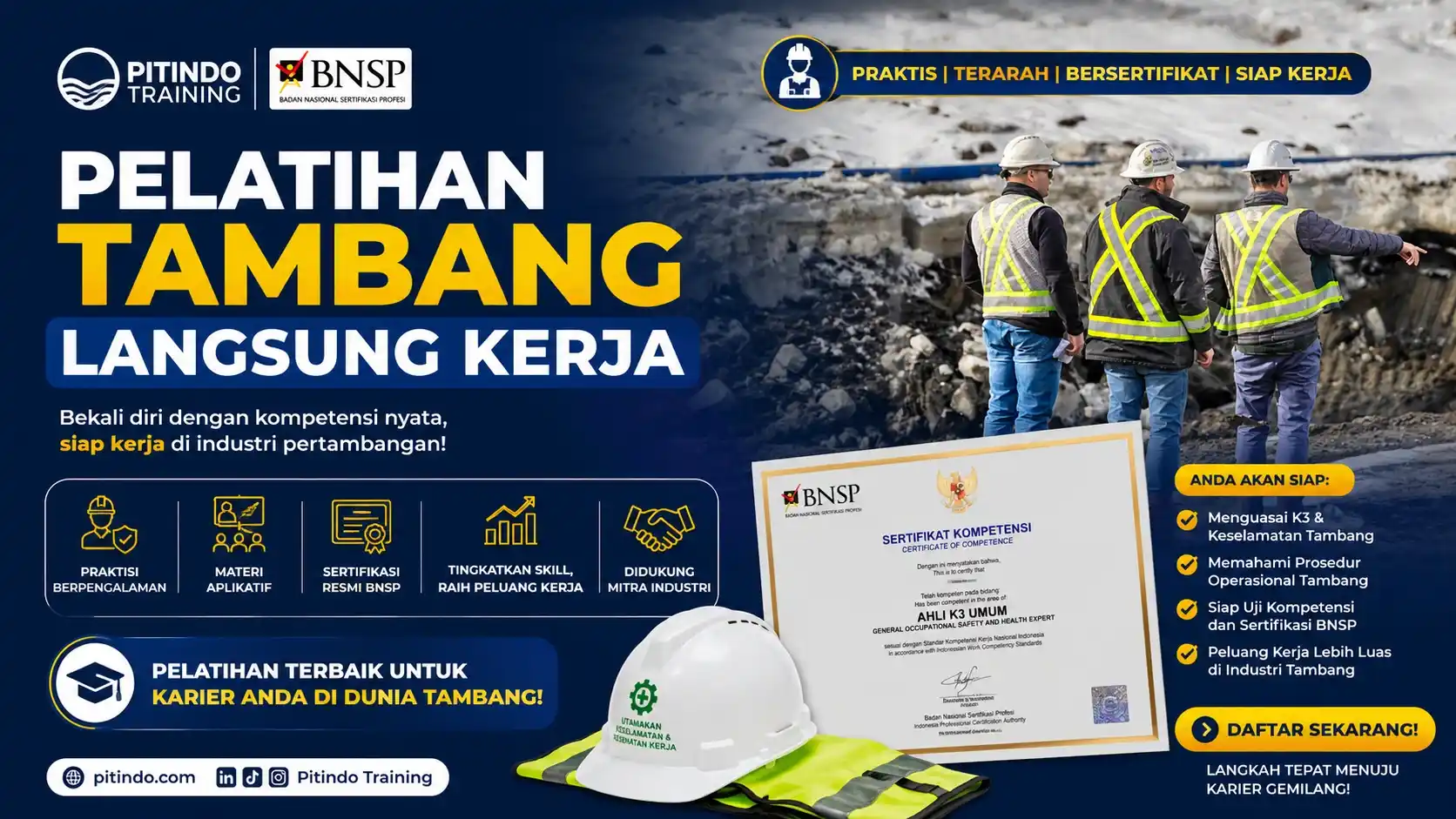 Pelatihan Tambang Langsung Kerja