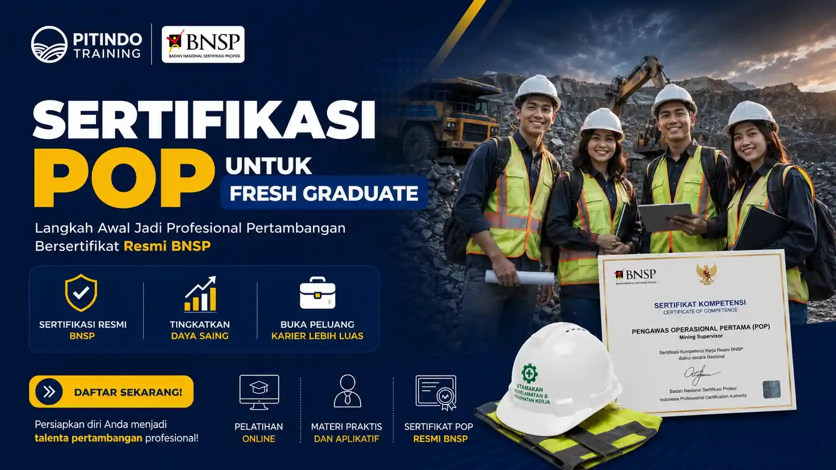 Sertifikasi POP untuk Fresh Graduate