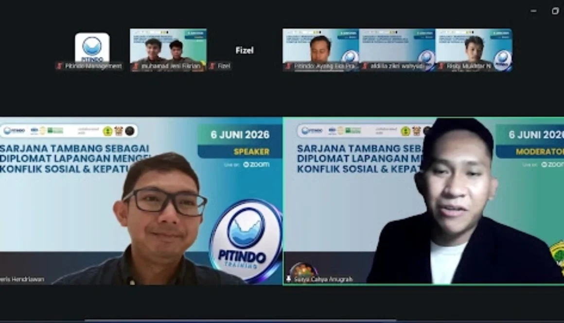 Webinar Pitindo Tambang Bekali Generasi Muda Dalam Mewujudkan Sustainability di Perusahaan Tambang