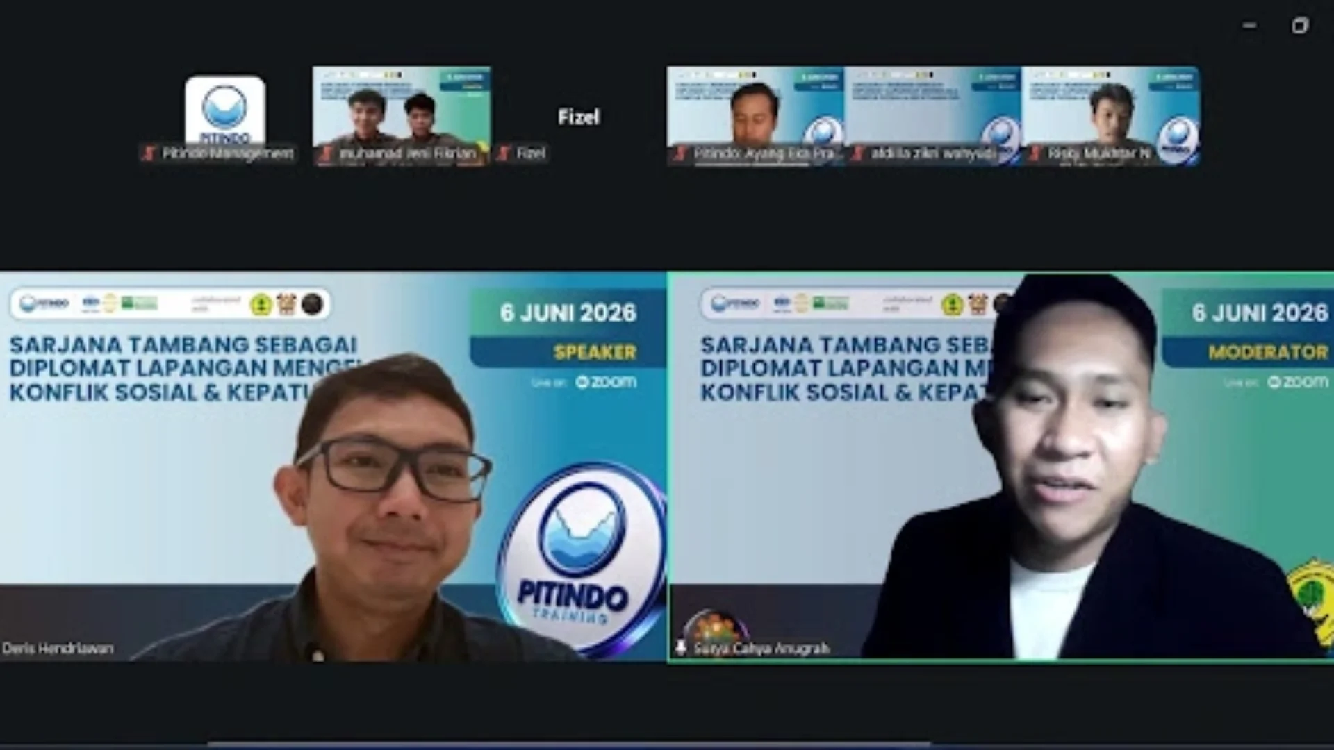 Webinar Pitindo Tambang Bekali Generasi Muda Dalam Mewujudkan Sustainability di Perusahaan Tambang