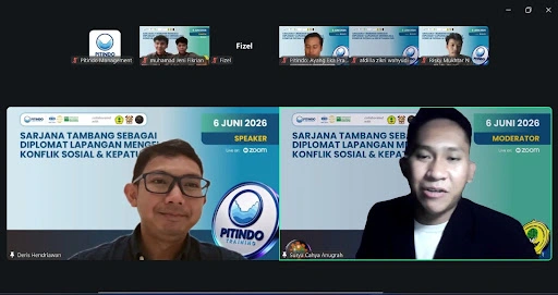 Webinar Pitindo Tambang Bekali Generasi Muda Dalam Mewujudkan Sustainability di Perusahaan Tambang