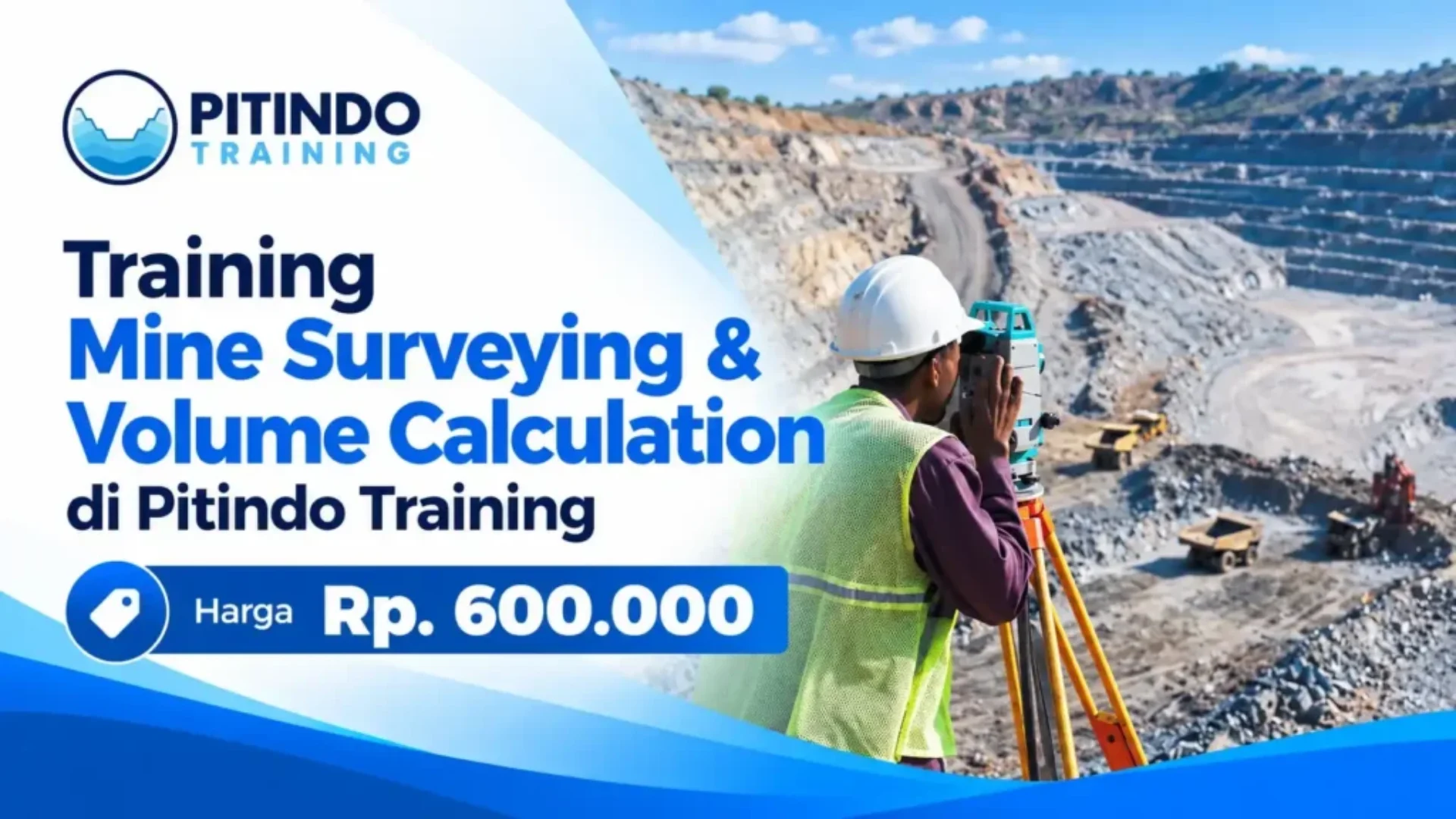 Training Mine Surveying & Volume Calculation di Pitindo Training